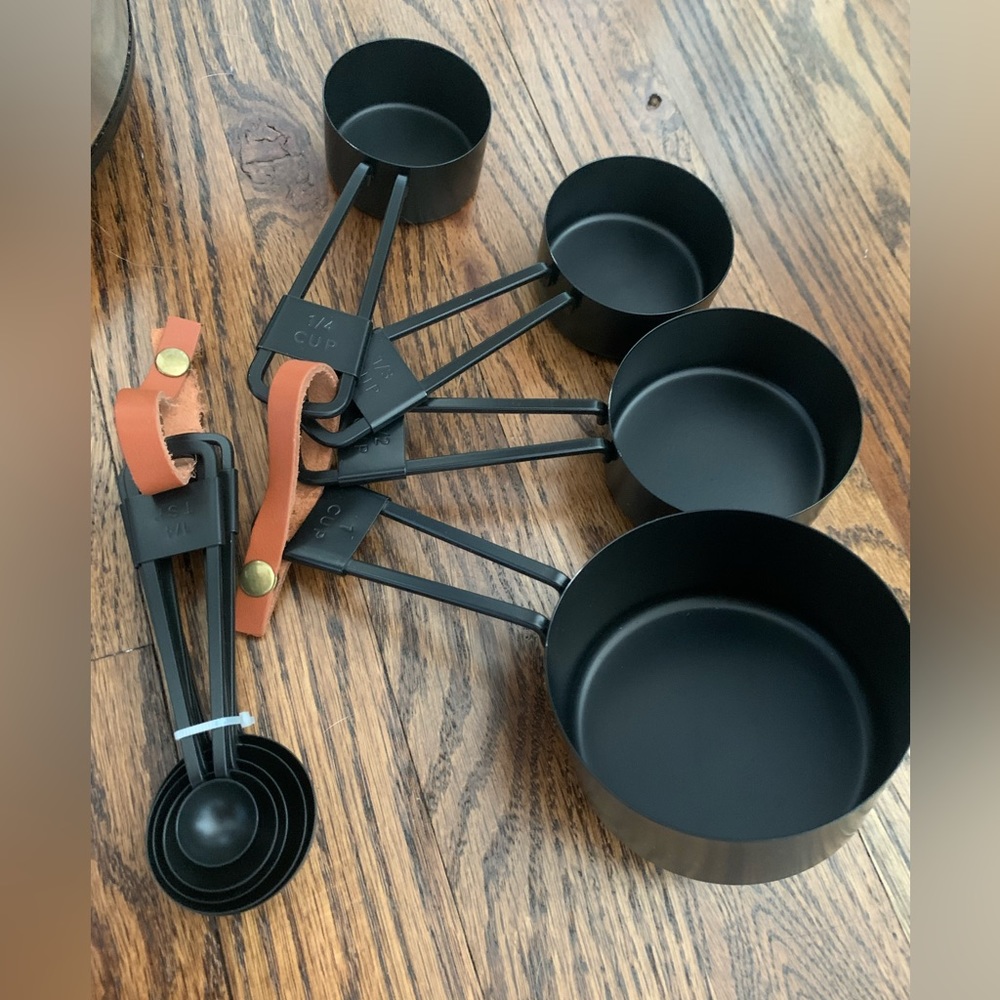 Matte Black Cup and Spoon Measuring